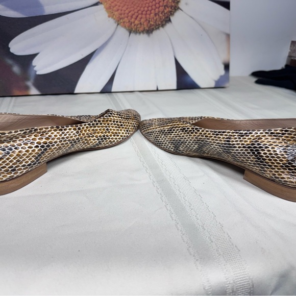 Lafayette 148 New York Snakeskin Ballet Flats | Handmade In Italy Size 38 1/2 - Picture 9 of 10